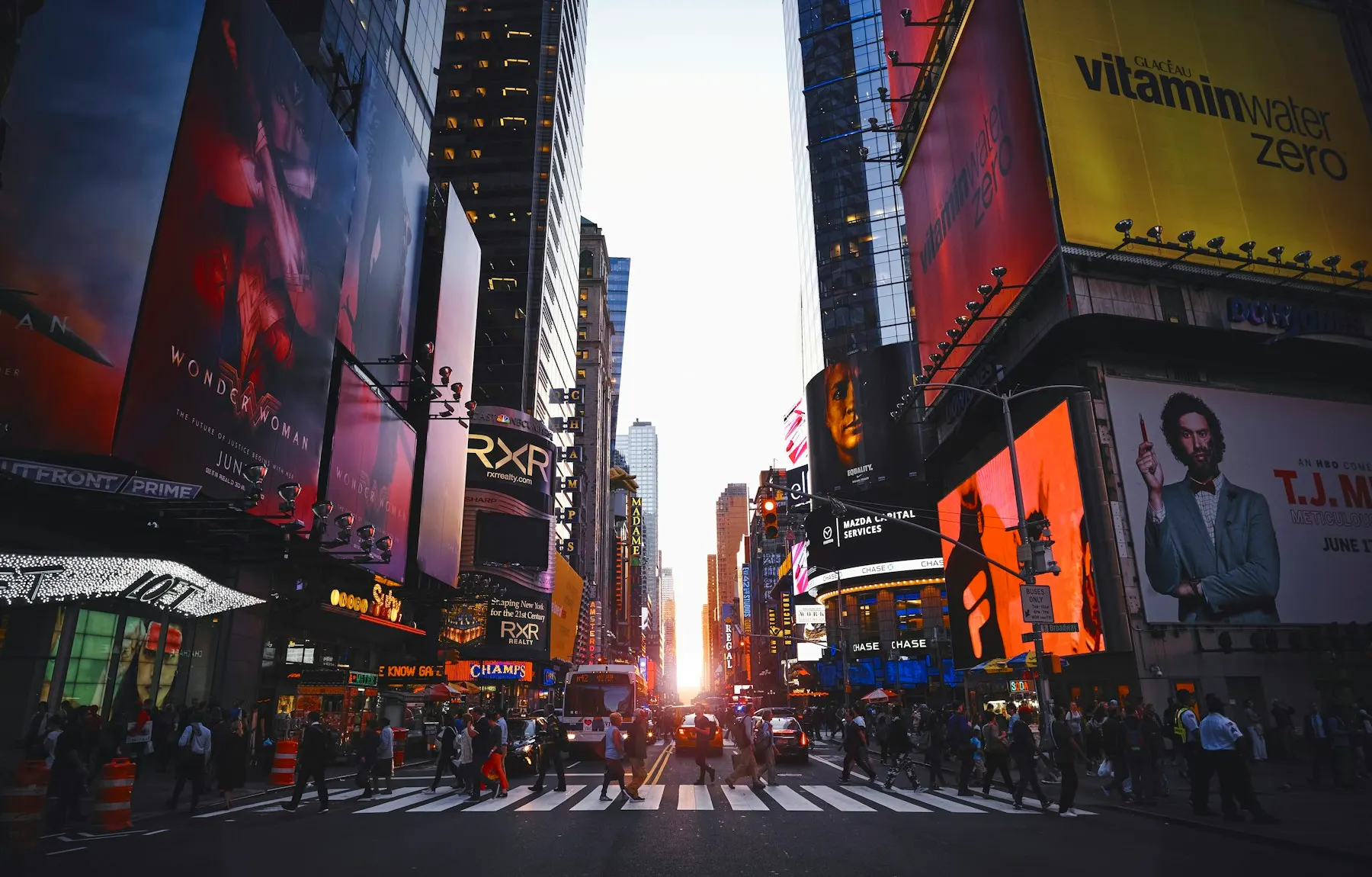 Street level in Times Square